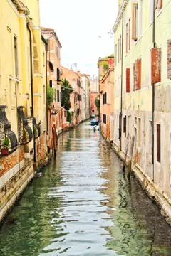 Empty Venice Canal Stock Photos
