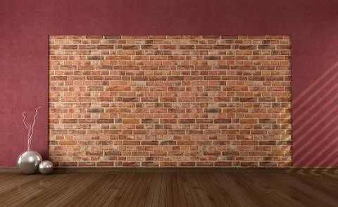 Empty vintage interior Illustrazione stock