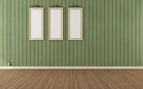 Empty vintage room Stock Illustration