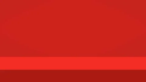 Empty vivid red color studio table room background, product display Stock Illustration