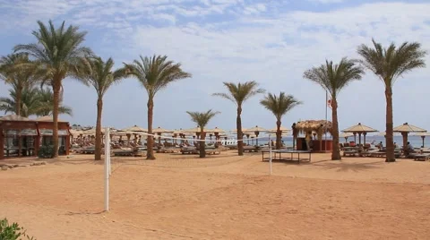 Empty volleyball field Video stock 952440