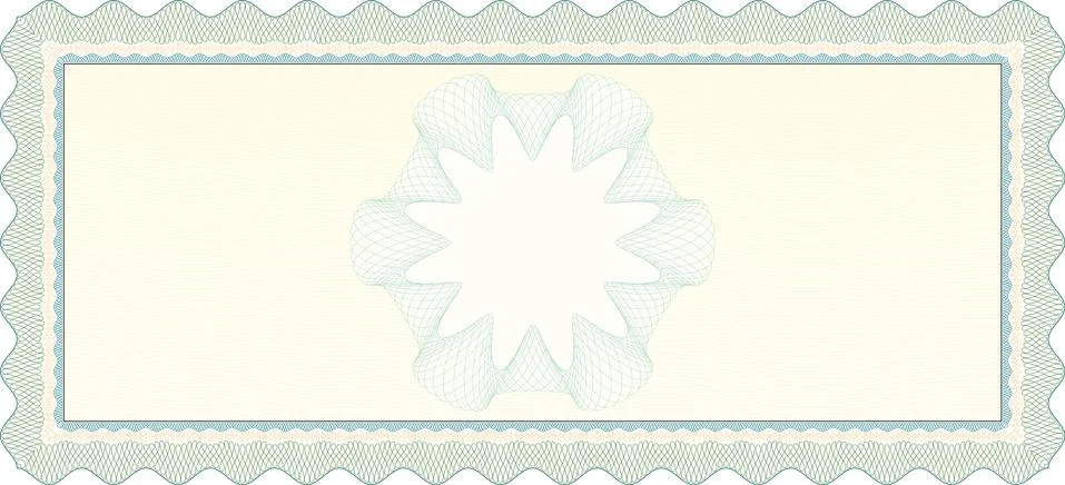 Empty Voucher Coupon Stock Illustration