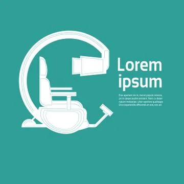 Empty Vr Simulator Virtual Reality Technology Banner With Copy Space Stock Illustration