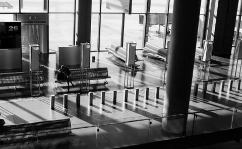Empty waiting hall Stock Photos