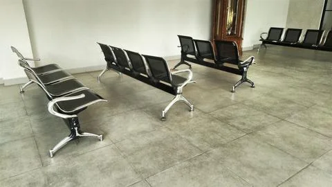 Empty Waiting Room Chairs in a Modern Office or Clinic. Stock Photos