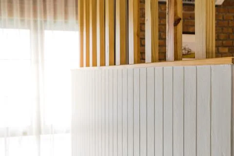 Empty wall with blur sunlight in window building, Stock Photos