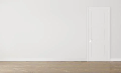 Empty wall in modern interior Stock Illustration