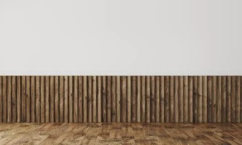 Empty wall in modern interior Illustrazione stock