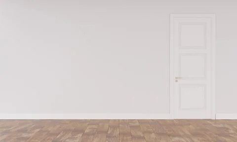 Empty wall in modern interior Illustrazione stock