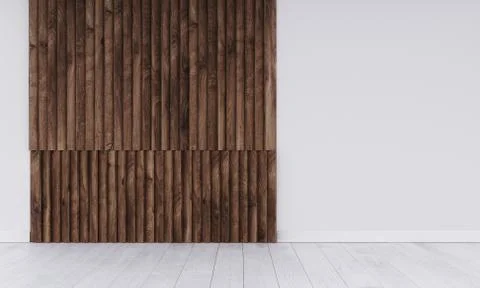 Empty wall in modern interior Illustrazione stock