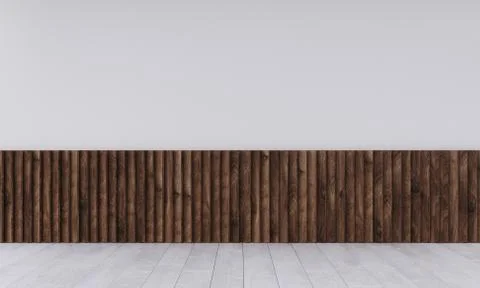 Empty wall in modern interior Illustrazione stock