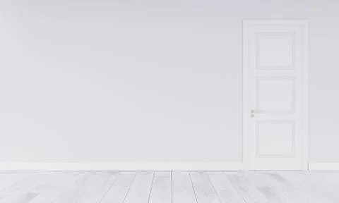 Empty wall in modern interior Illustrazione stock