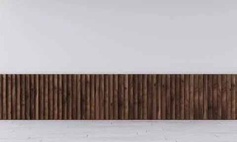 Empty wall in modern interior Illustrazione stock