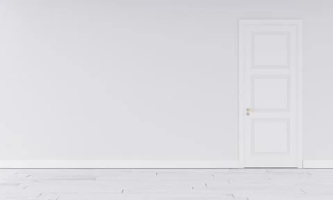 Empty wall in modern interior Stock Illustration