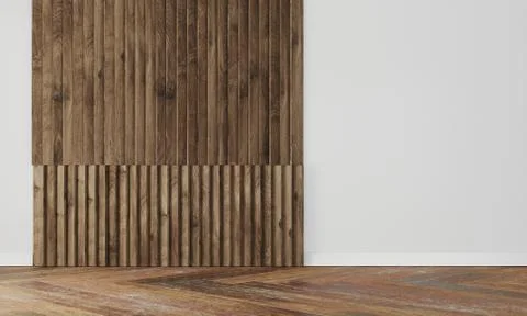 Empty wall in modern interior Illustrazione stock