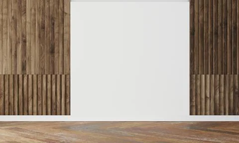 Empty wall in modern interior Illustrazione stock