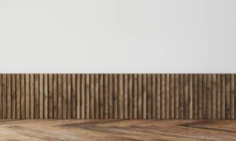 Empty wall in modern interior Stock Illustration