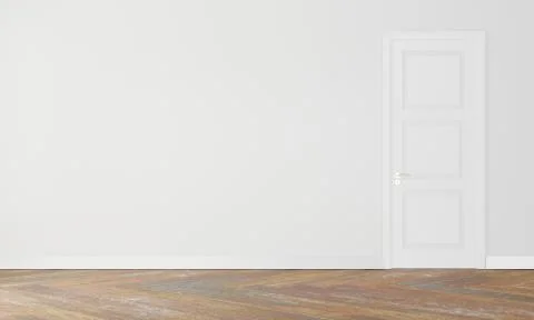 Empty wall in modern interior Stock Illustration