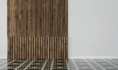 Empty wall in modern interior Stock Illustration