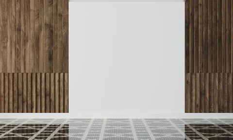 Empty wall in modern interior Stock Illustration