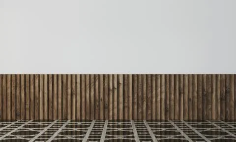 Empty wall in modern interior Stock Illustration