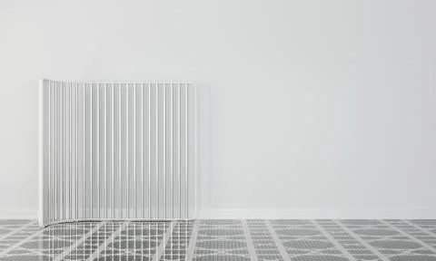 Empty wall in modern interior Illustrazione stock