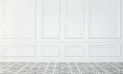 Empty wall in modern interior Stock Illustration