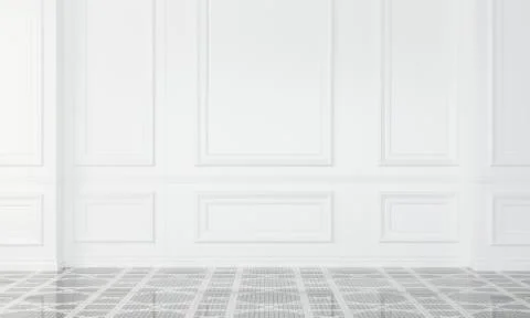 Empty wall in modern interior Stock Illustration