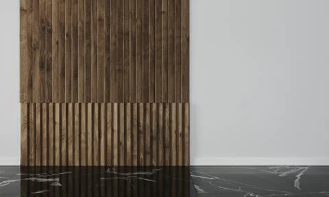 Empty wall in modern interior Stock Illustration