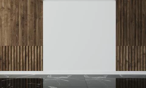 Empty wall in modern interior Stock Illustration