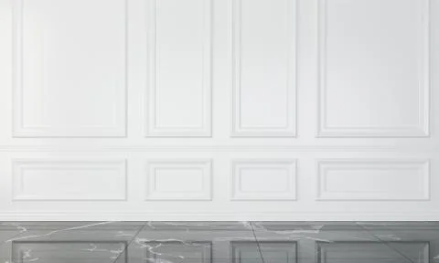 Empty wall in modern interior Illustrazione stock