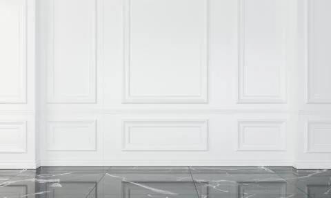 Empty wall in modern interior Illustrazione stock