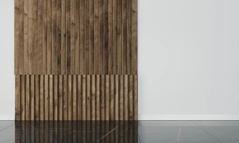 Empty wall in modern interior Stock Illustration