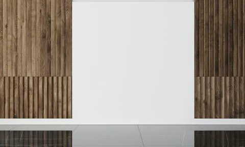 Empty wall in modern interior Stock Illustration