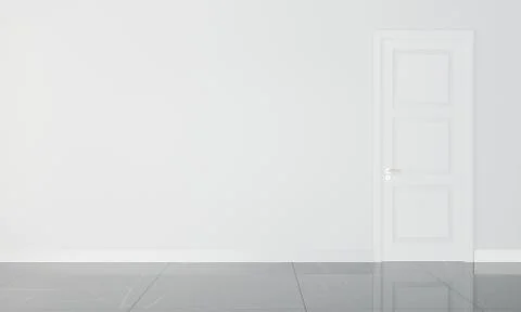 Empty wall in modern interior Stock Illustration