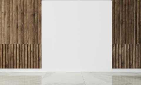Empty wall in modern interior Illustrazione stock