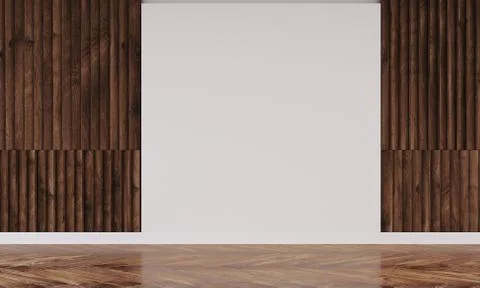 Empty wall in modern interior Illustrazione stock