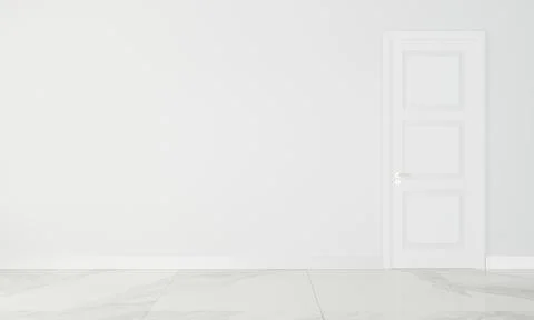 Empty wall in modern interior Stock Illustration