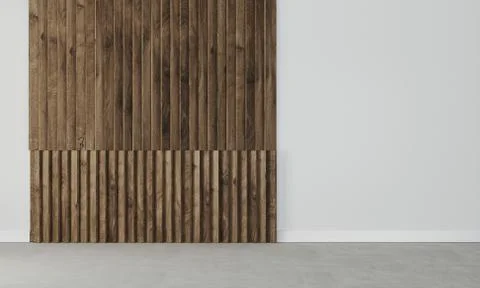 Empty wall in modern interior Illustrazione stock