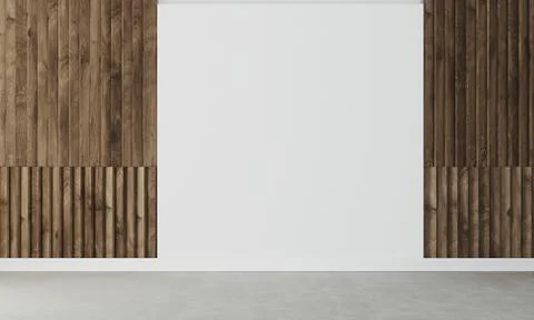 Empty wall in modern interior Stock Illustration