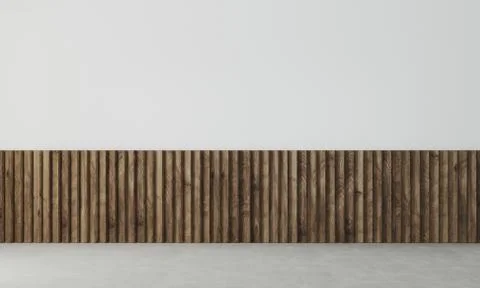 Empty wall in modern interior Illustrazione stock