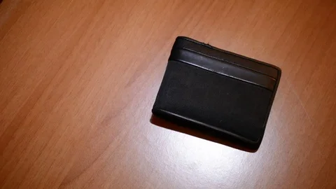 Empty Wallet Stock Footage 78980707