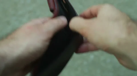 Empty wallet no money 2 Stock Footage 26618382