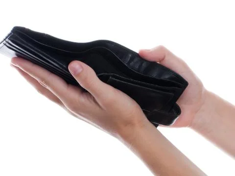 Empty wallet Stock Photos