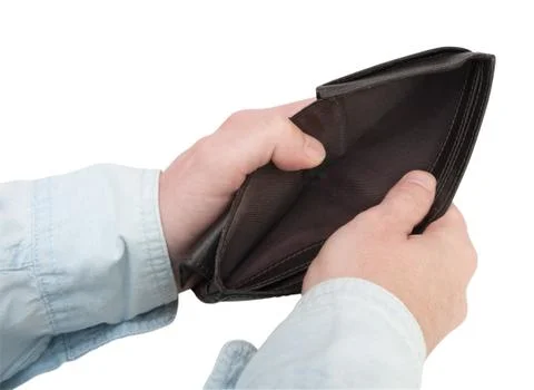 Empty wallet Stock Photos