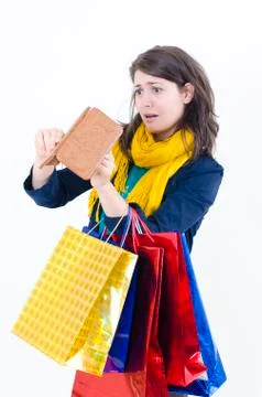 Empty wallet Stock Photos