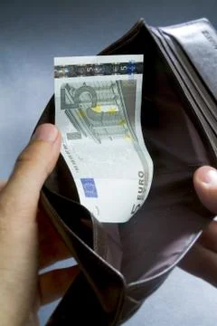 Empty wallet Stock Photos