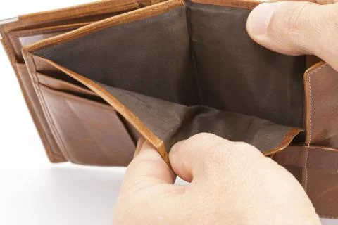 Empty Wallet Foto stock
