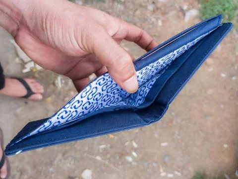 Empty wallet Stock Photos