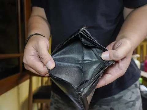 Empty wallet Stock Photos